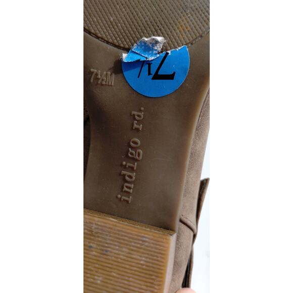 Indigo Rd. Western Boho Spring Booties Ankle Boots Brown Size 7.5 - Picture 10 of 11